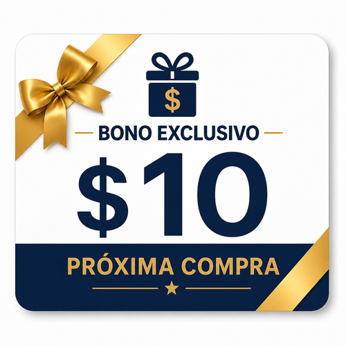 Bono Exclusivo $10 – Próxima Compra - Gift Card